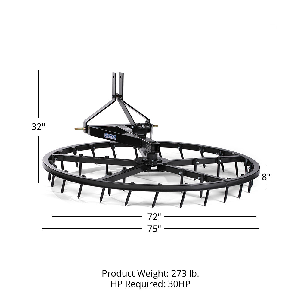 72" Arena Spin Harrow – Optional Rake | No