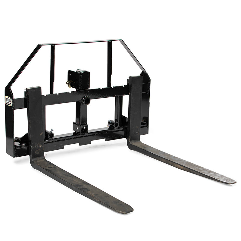 Standard Series 3 Point Pallet Fork Frame Attachment, Fits Cat I & II Tractors | Frame + 60" Blades