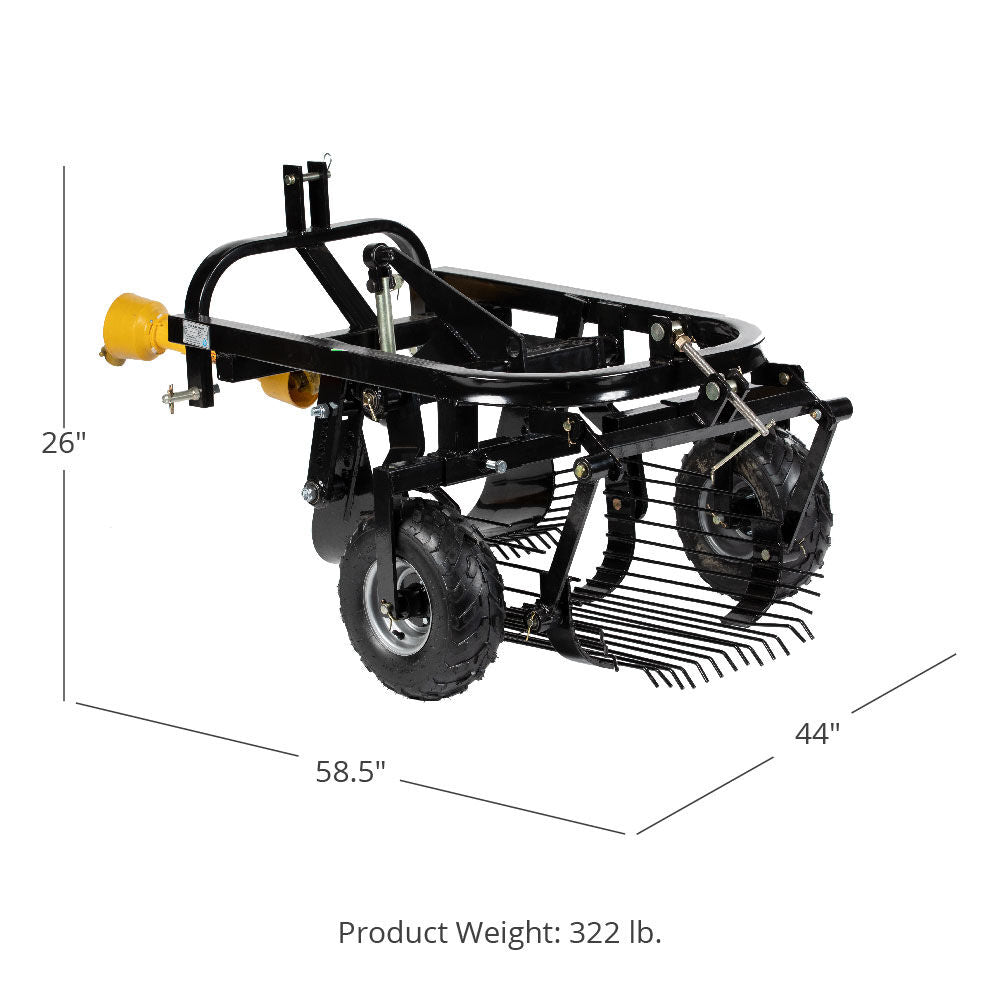 SCRATCH AND DENT - Potato Digger, Category 1, 3 Point PTO Driven - FINAL SALE