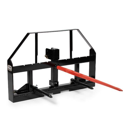 Standard Series 3 Point Hay Frame Attachment Fits Cat I & II Tractors - Hay Bale Spear Length: 32" Main Spear + 17.5" Stabilizers | 32" Main Spear + 17.5" Stabilizers view 1