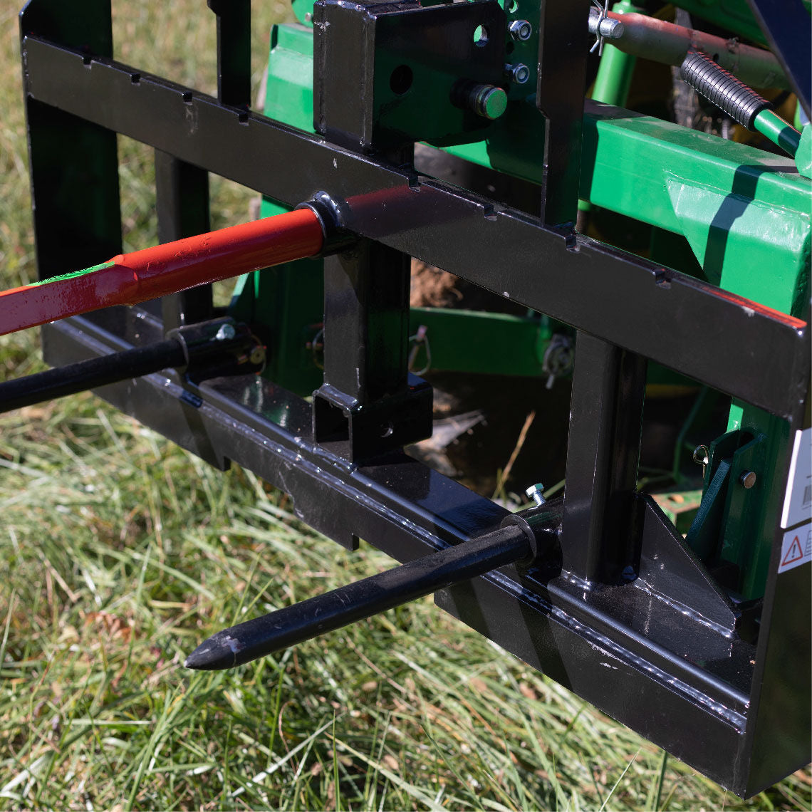 Standard Series 3 Point Hay Frame Attachment Fits Cat I & II Tractors - Hay Bale Spear Length: 32" Main Spear + 17.5" Stabilizers | 32" Main Spear + 17.5" Stabilizers - view 4