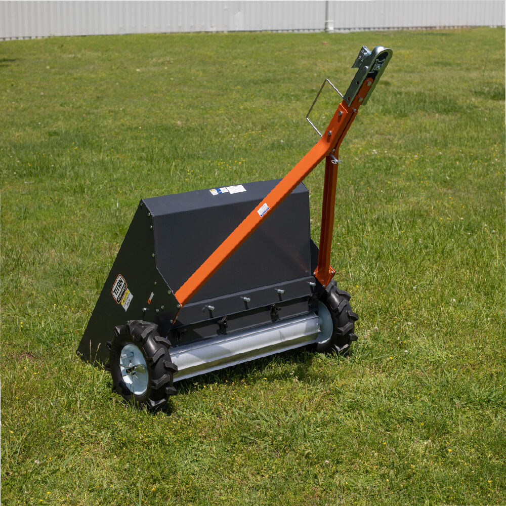Titan Attachments 50 Lb Push Broadcast Spreader – Professional Fertilizer/Seed – 50SPREAD
