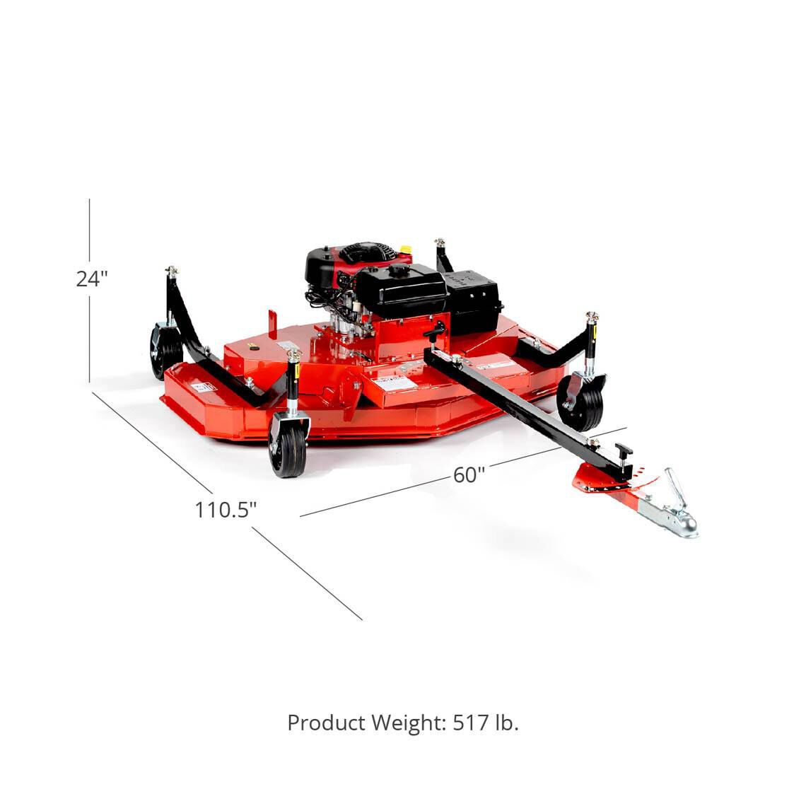 SCRATCH AND DENT - Titan 60-in ATV Tow-Behind Finish Mower - FINAL SALE - view 2