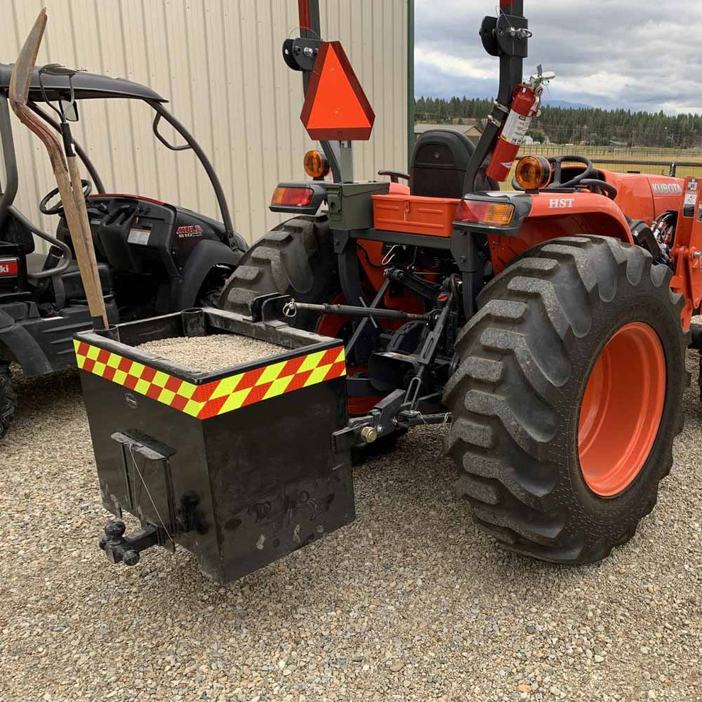 3 Point Black Ballast Box Fits Category 2 Tractors | Titan Attachments
