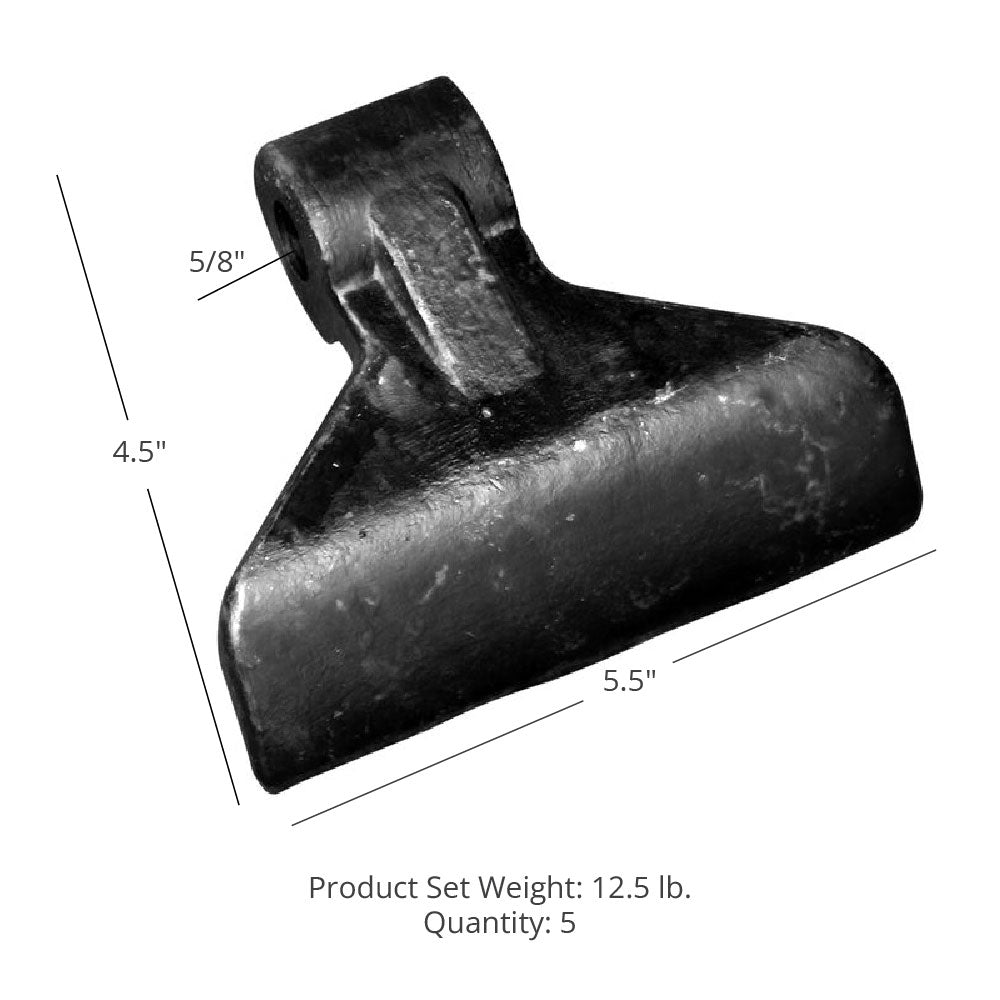 Replacement Flail Hammer Blades | 5.5"