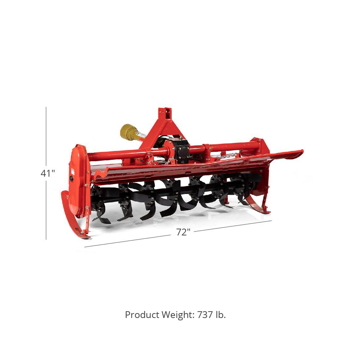 SCRATCH AND DENT - 72" Heavy Duty Rotary Tiller - FINAL SALE