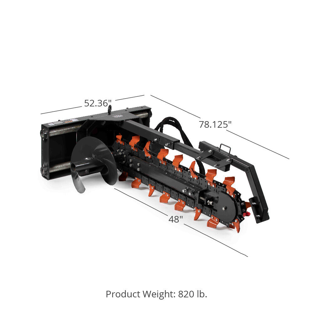 Trencher Skid Steer Attachment | 4'