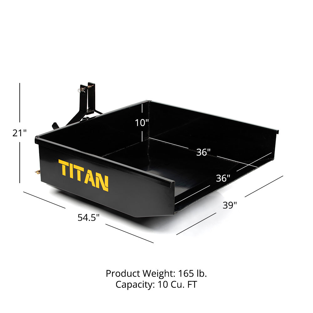 3 Point 10 Cu. FT Quick Hitch Dump Box - view 12