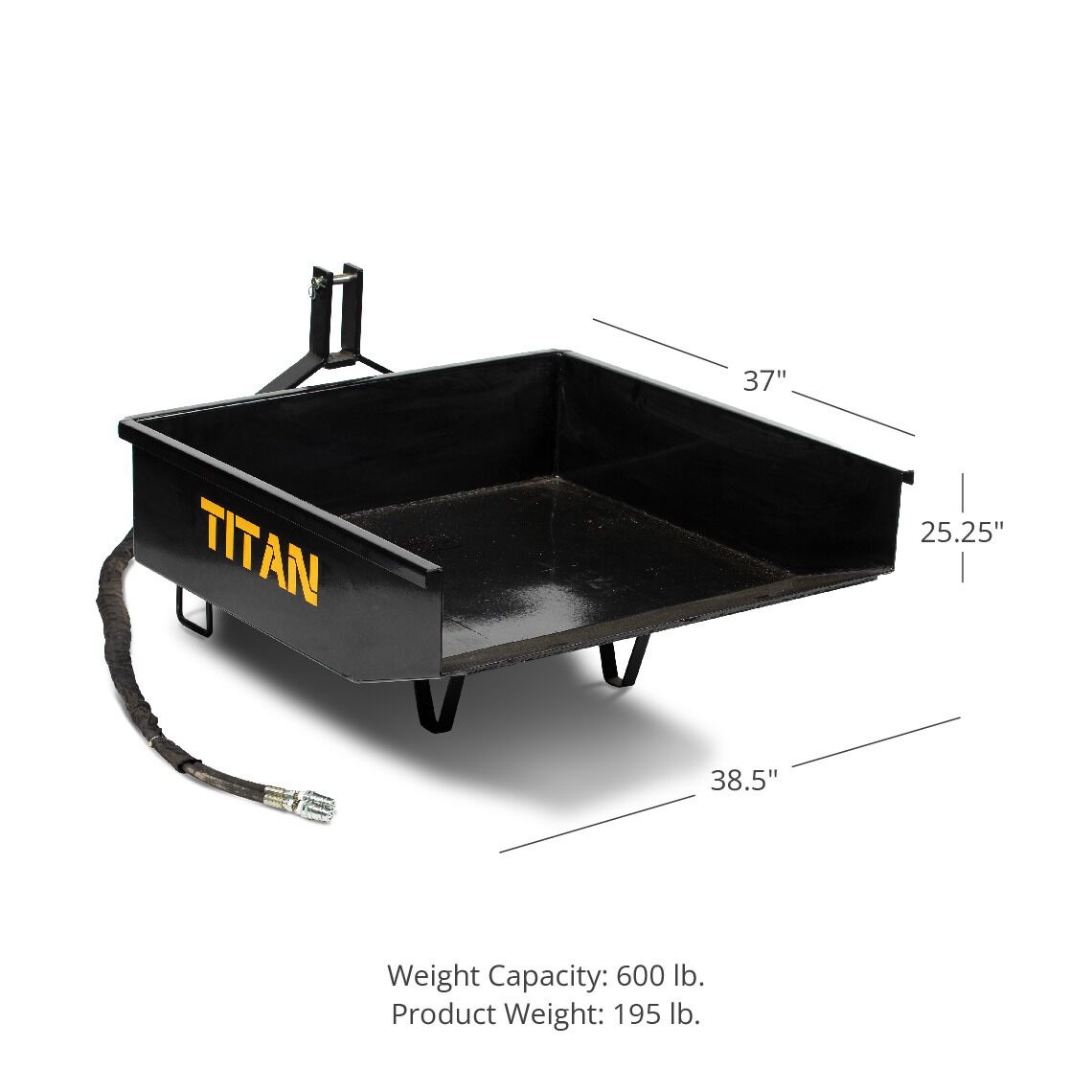 3 Point Quick Hitch Hydraulic Dump Box | 10 cu ft. - view 22