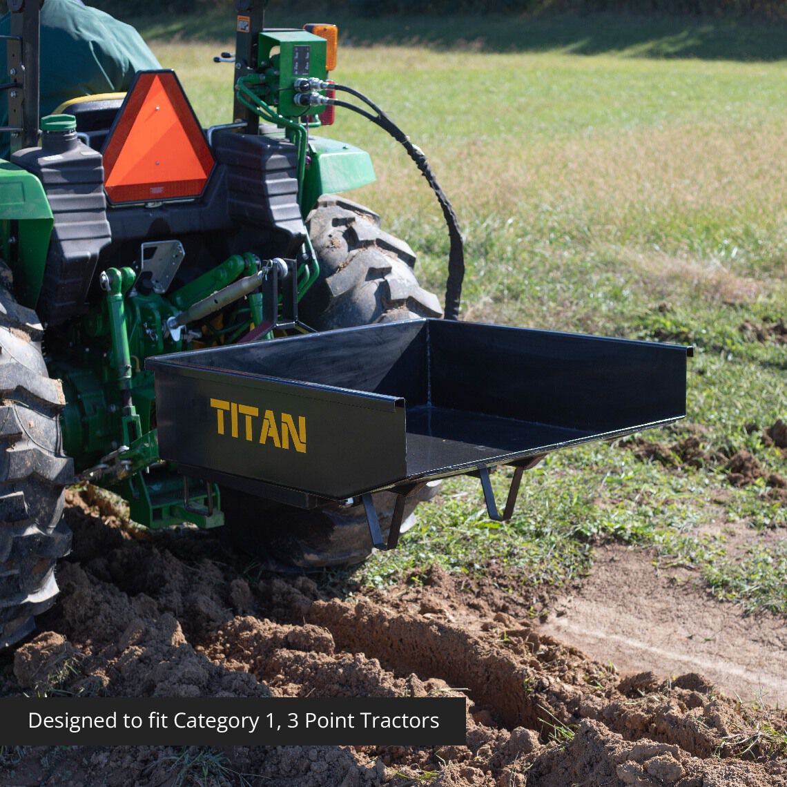 3 Point Quick Hitch Hydraulic Dump Box | 10 cu ft.