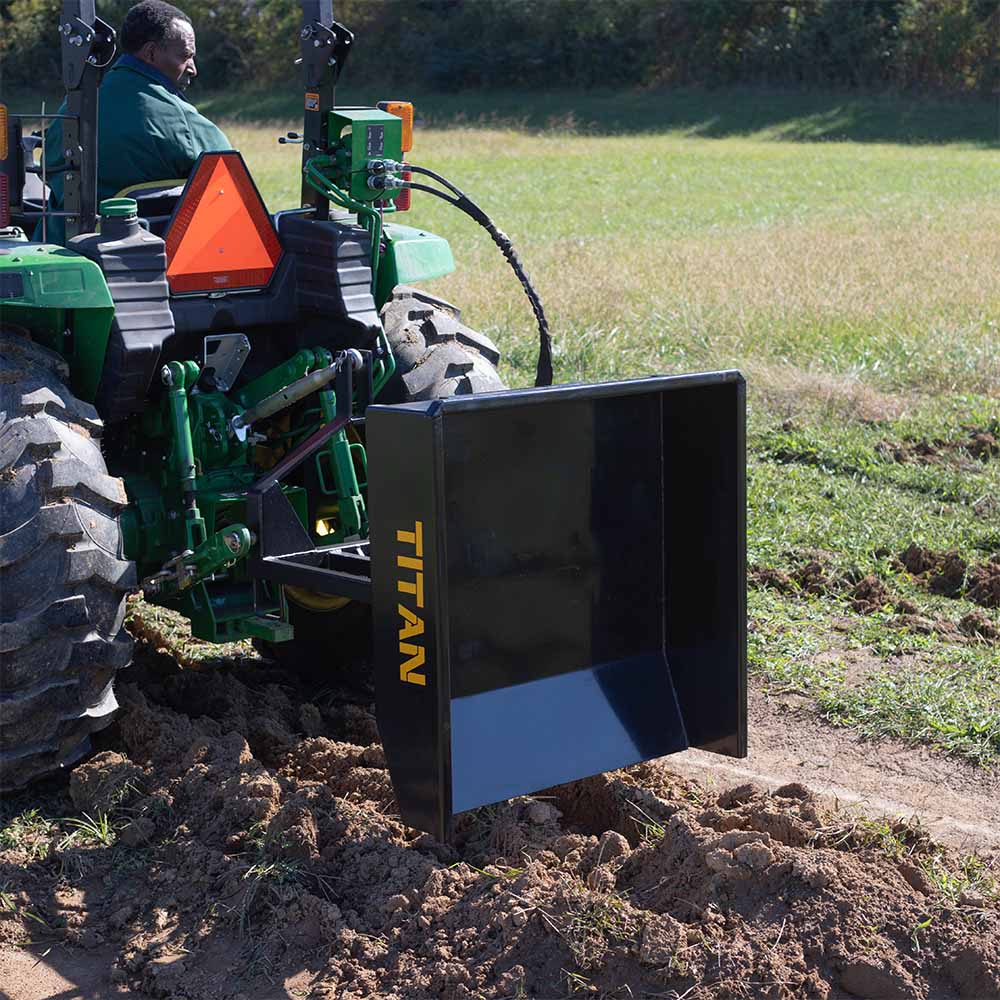 3 Point Quick Hitch Hydraulic Dump Box | Titan Attachments