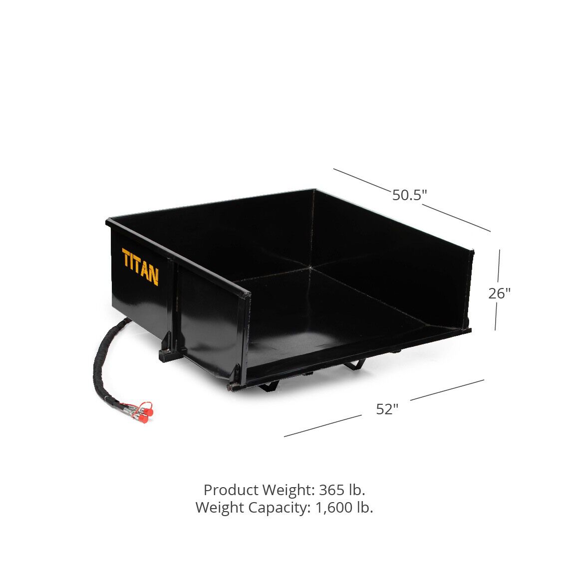 3 Point Quick Hitch Hydraulic Dump Box | 30 cu ft. - view 11