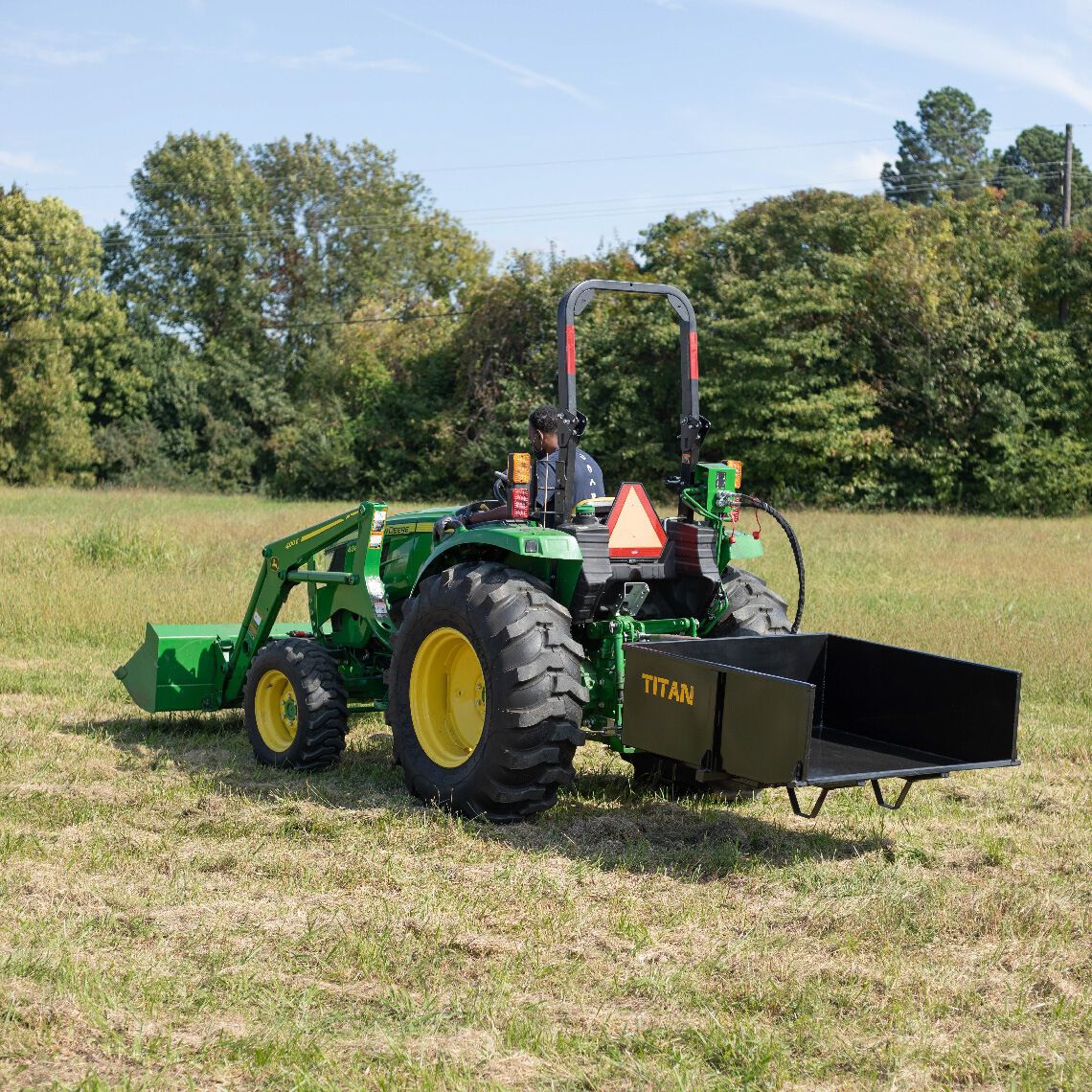 3 Point Quick Hitch Hydraulic Dump Box | 30 cu ft.