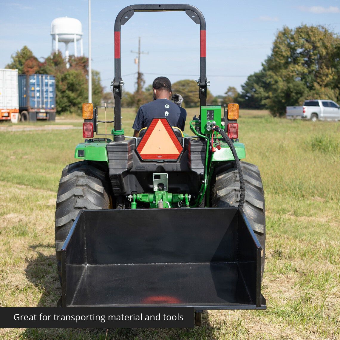 3 Point Quick Hitch Hydraulic Dump Box | 30 cu ft.