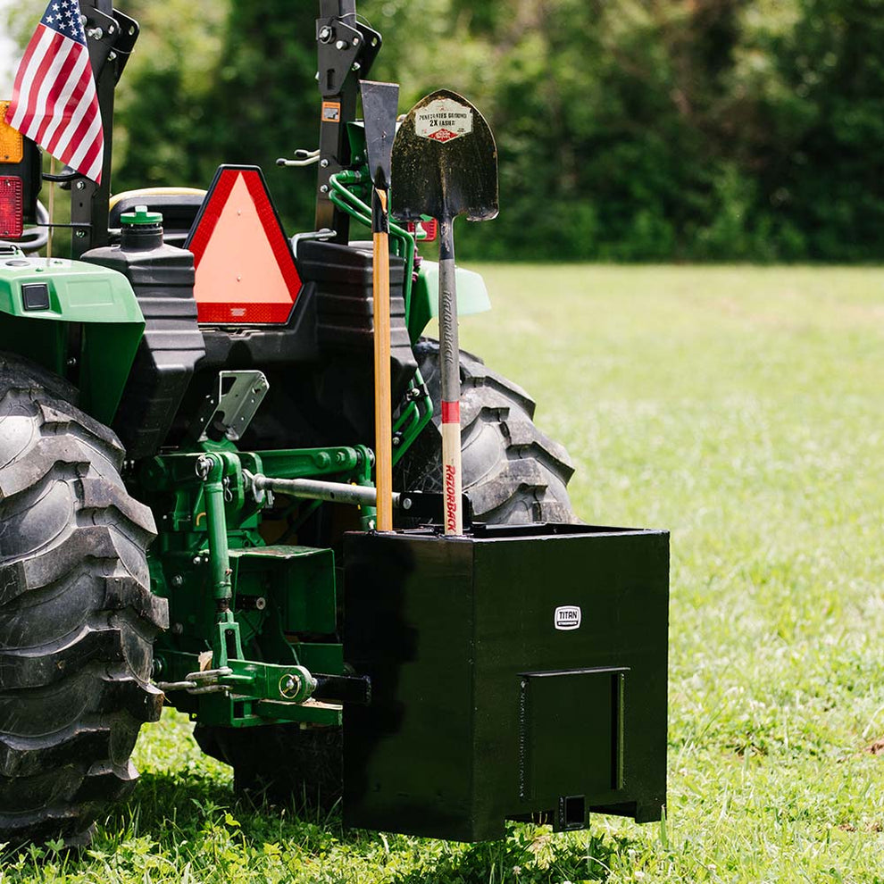 Scratch and Dent, 3 Point Black Ballast Box | Titan Attachments