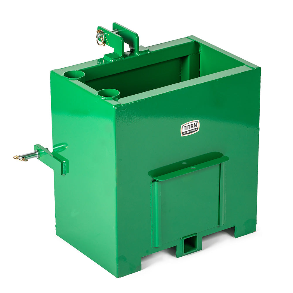 3 Point Ballast Box, Fits Category 1 Tractors | Green