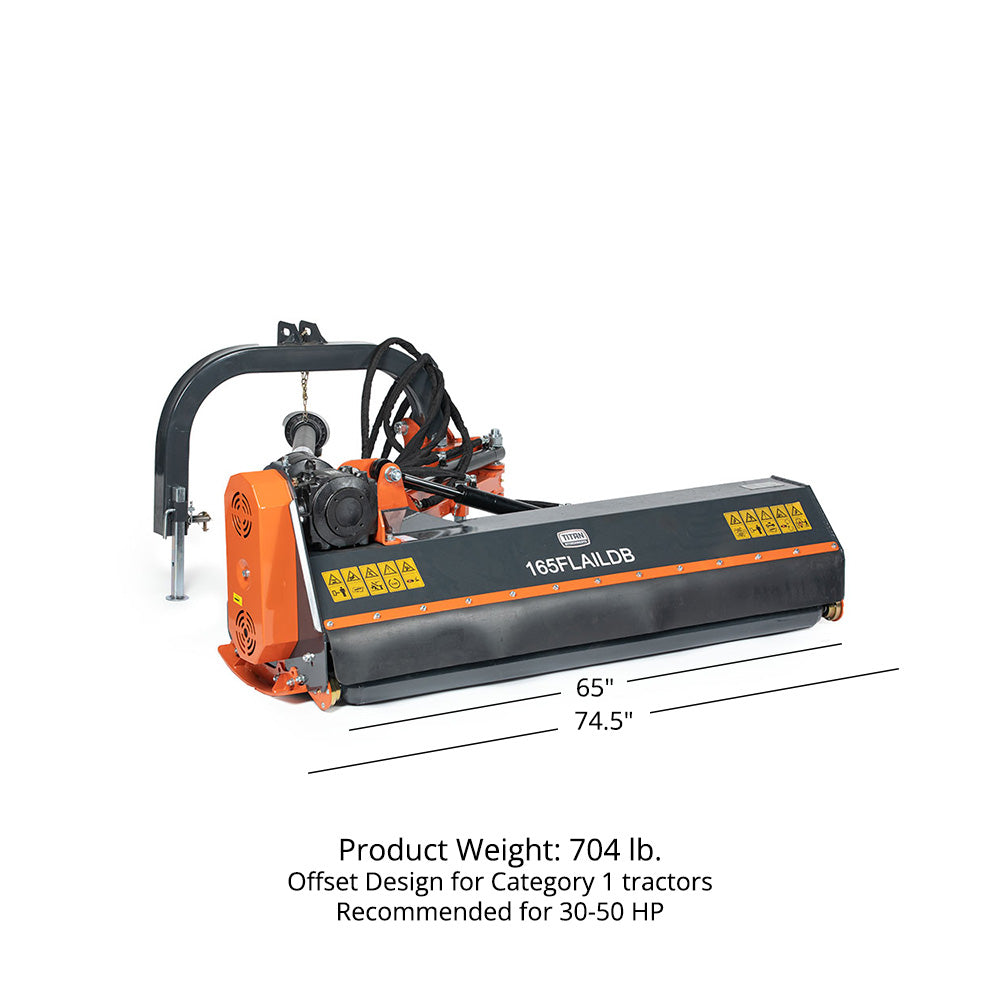 3 Point Offset Flail Ditch Bank Mower | 65in