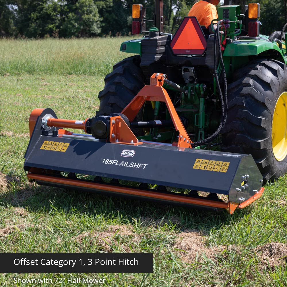 SCRATCH AND DENT - 48" Flail Mower with Hydraulic Side Shift - FINAL SALE - view 4