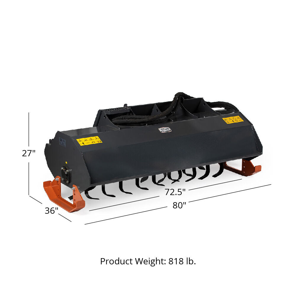 Skid Steer Rotary Tiller | 6'