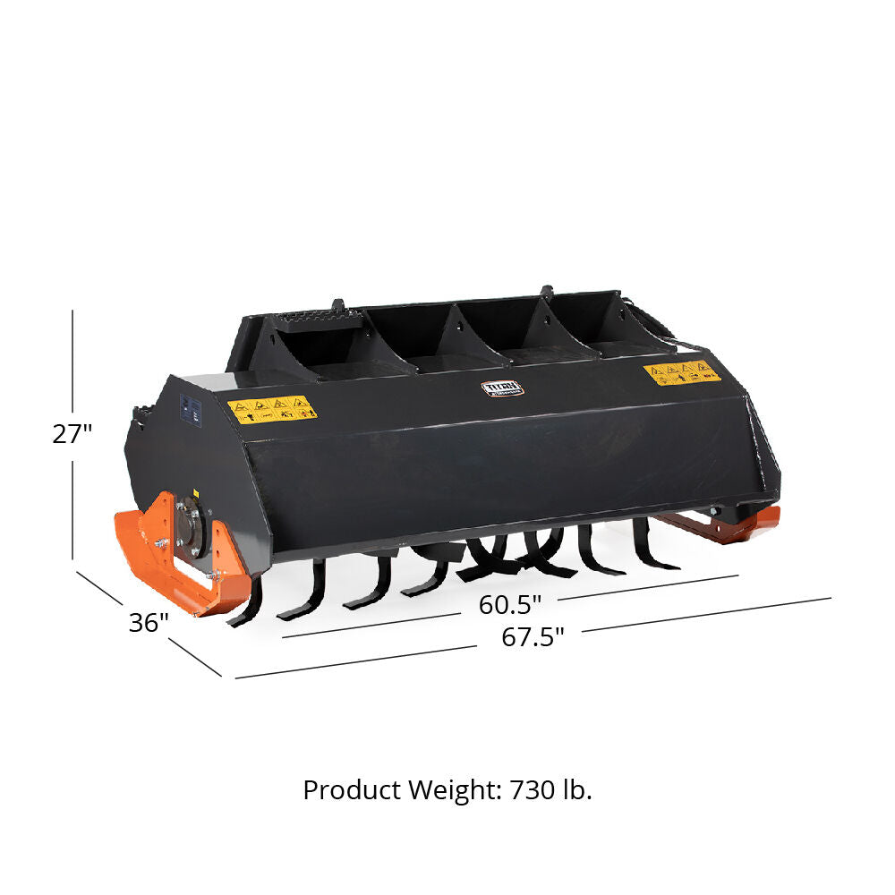 Skid Steer Rotary Tiller | 5' - view 12