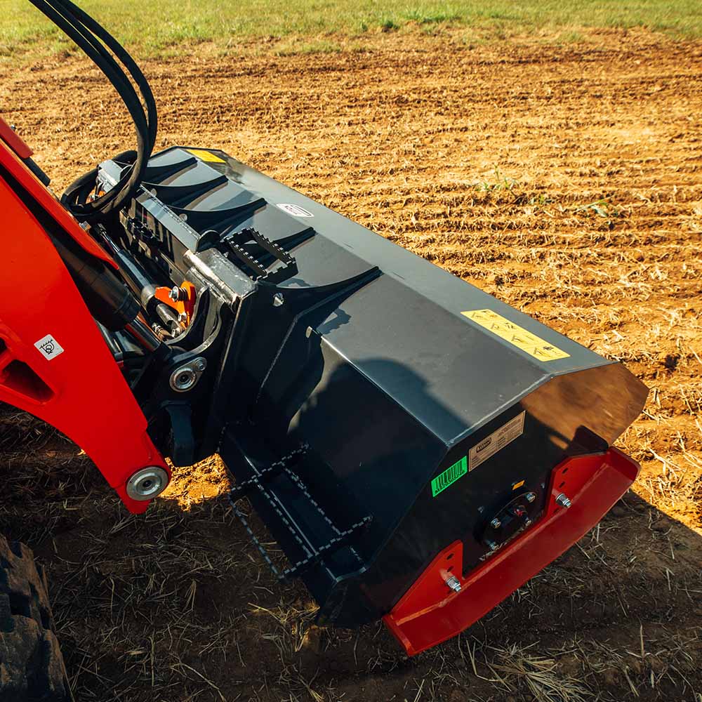 HD Rotary Tiller Attachment - Universal Skid Steer Quick Tach - Bi ...