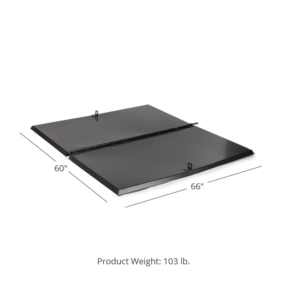 SCRATCH AND DENT - Steel Lid for 2 Cu. YD Self-Dumping Hopper - FINAL SALE - view 6