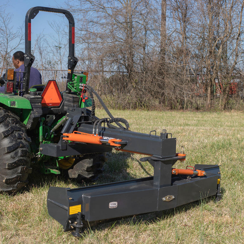 3 Point Hydraulic 6-Way Rear Blade - Fits Cat 1 & 2 Tractors - 3 ...