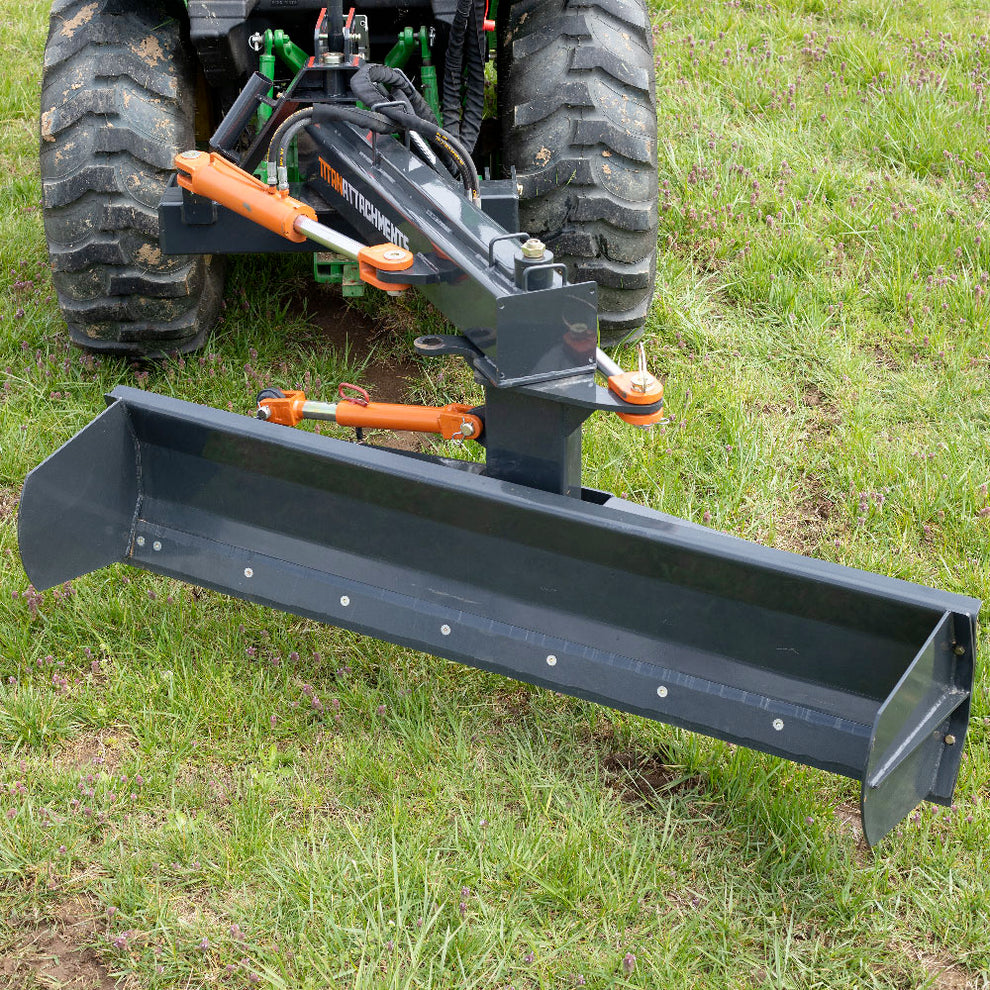 3 Point Hydraulic 6-Way Rear Blade - Fits Cat 1 & 2 Tractors - 3 ...