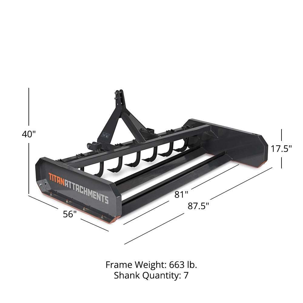 3 Point Land Leveler and Grader | 7' / Leveler + Shanks - view 24