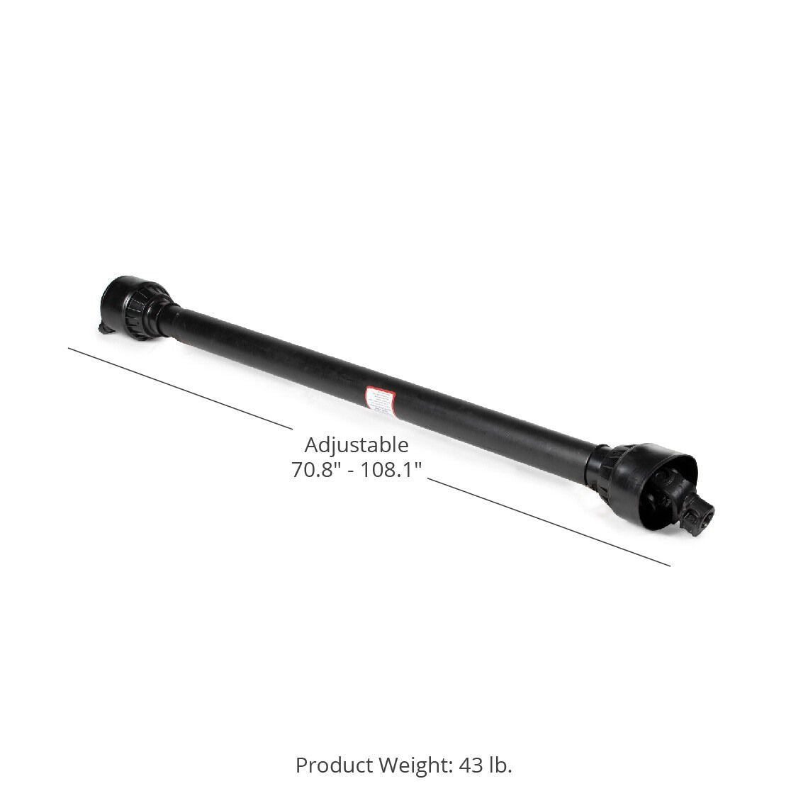 HD PTO Shafts with Shear Bolt | 70.8"