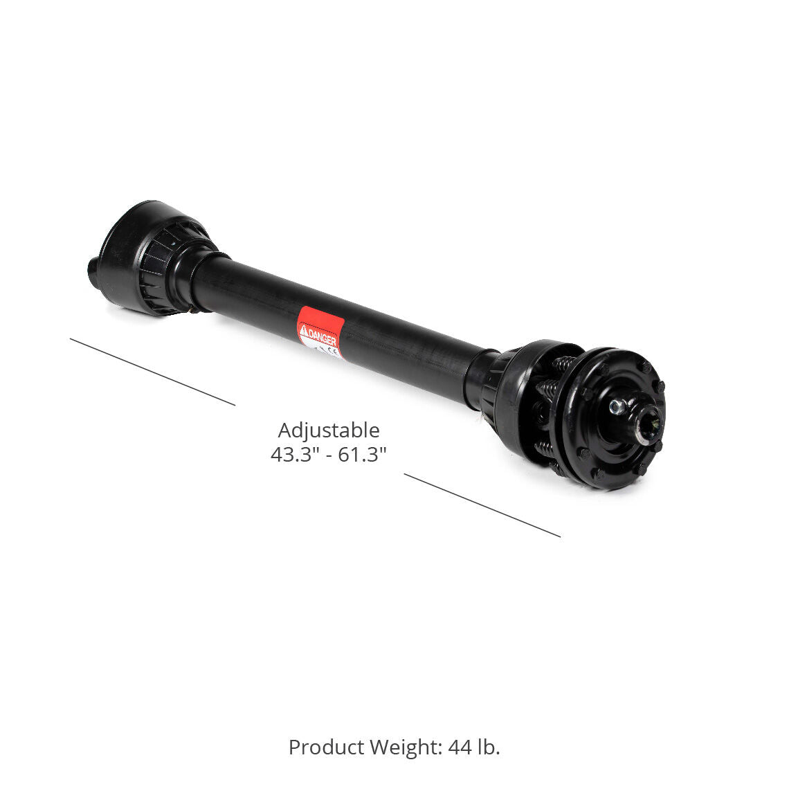 キハダ　SR Slip Clutch PTO Shaft - 1-3/8-In. x 6 Spline on Both Ends +