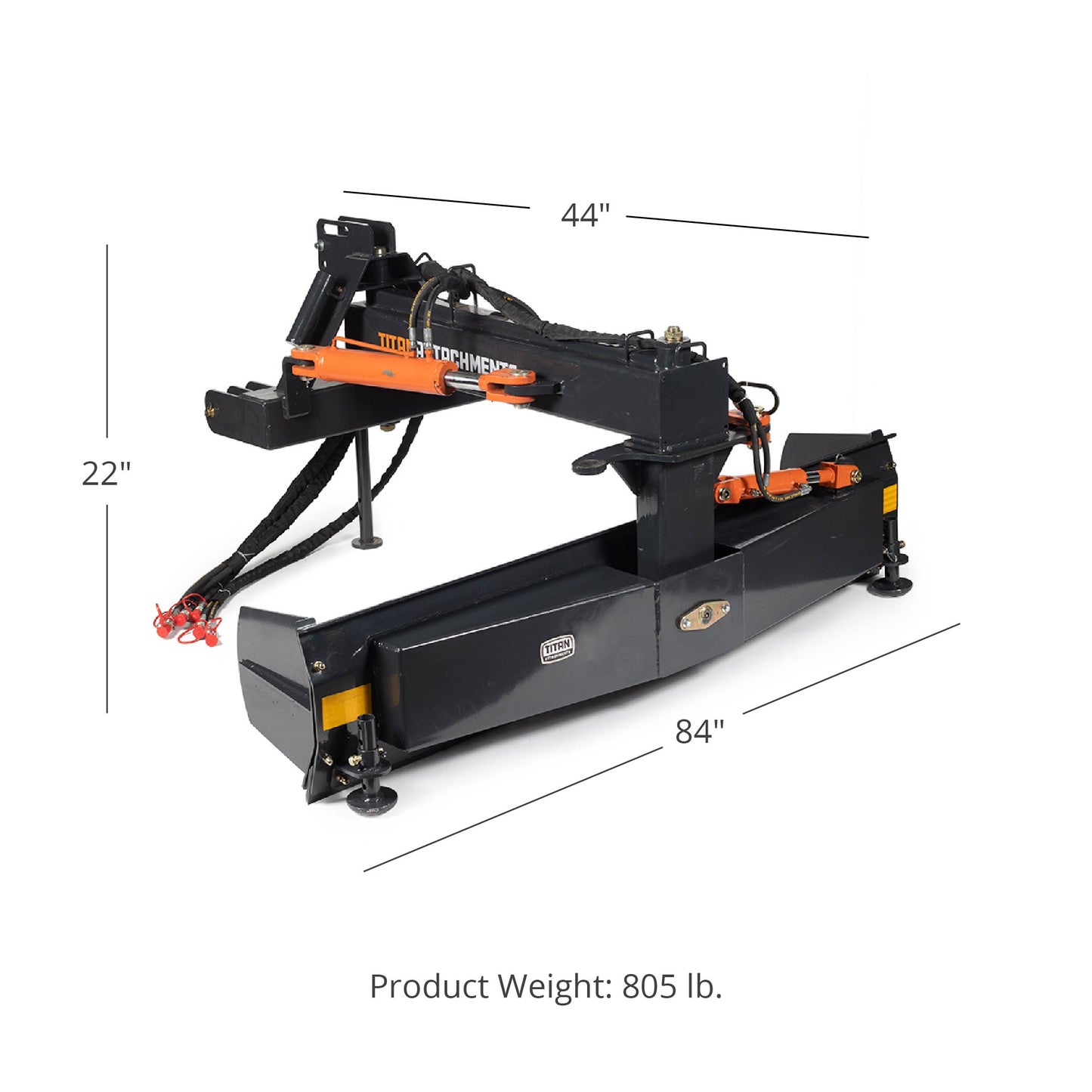 3 Point Hydraulic Rear Blade, Fits Category 1 and 2 | 84" / Yes - view 26