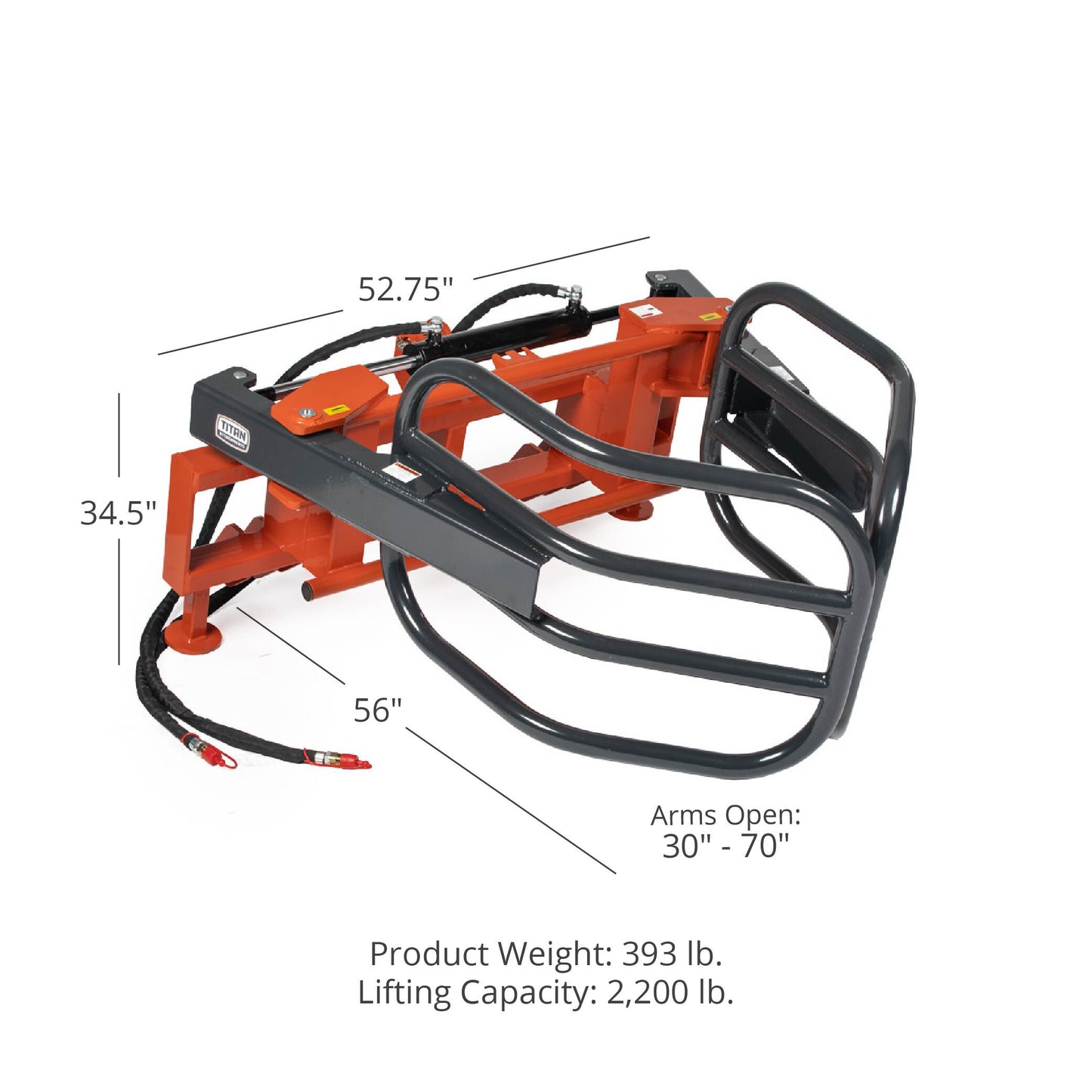 SCRATCH AND DENT - 3 Point Round Bale Gripper - FINAL SALE - view 2