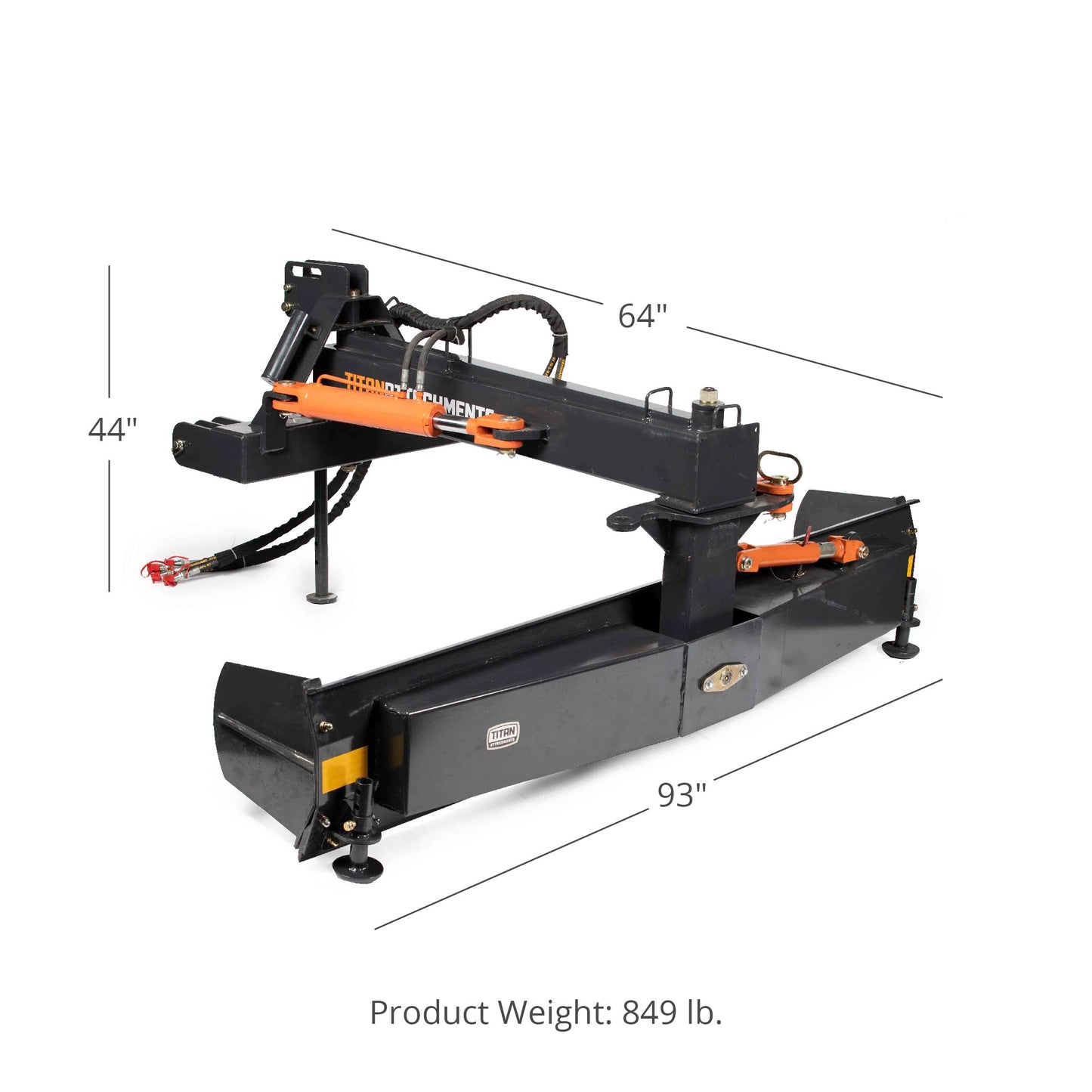 3 Point Hydraulic Rear Blade, Fits Category 1 and 2 | 93" / No - view 40