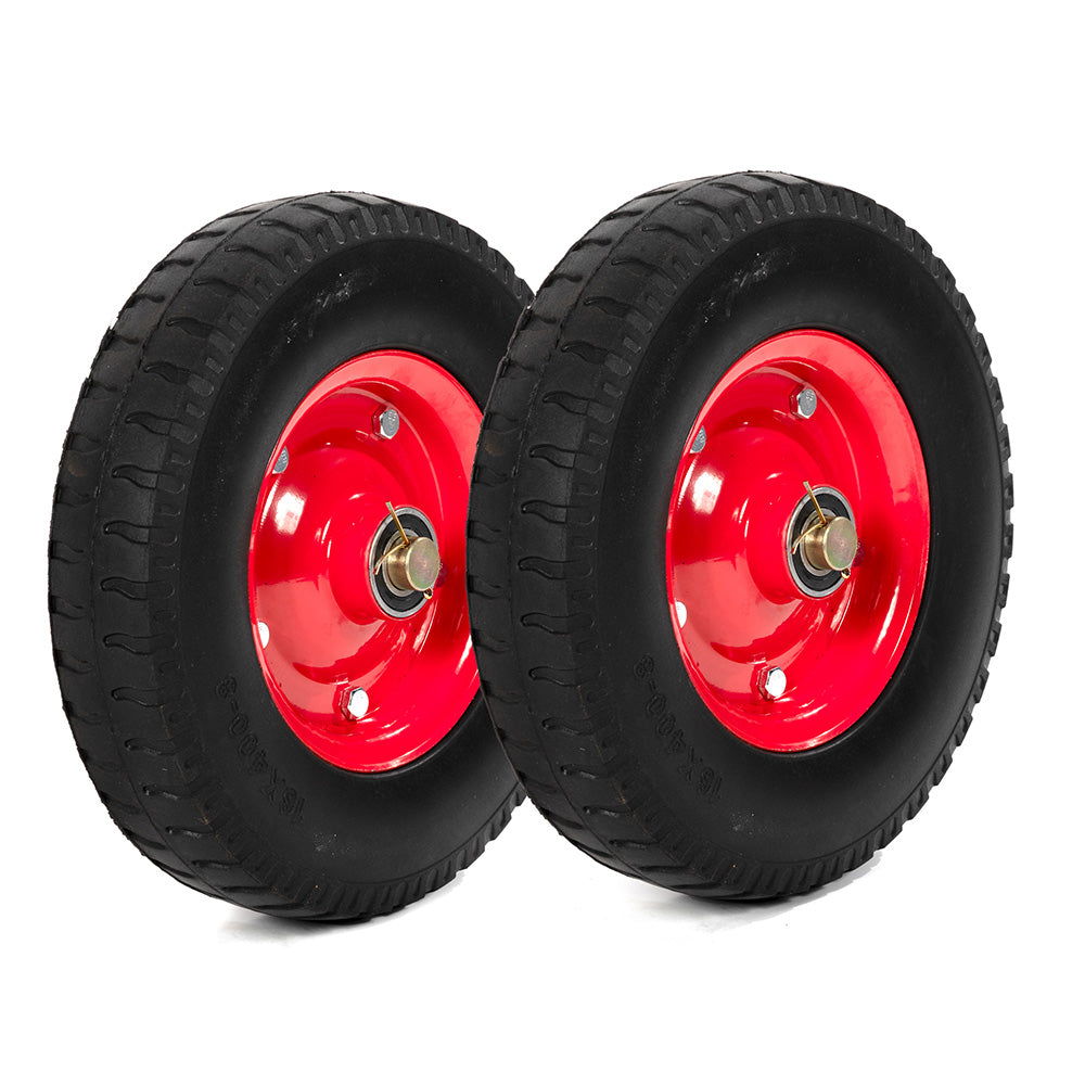 Pair of Wheels For 36" Tow-Behind ATV Drum Spike Aerator - view 1