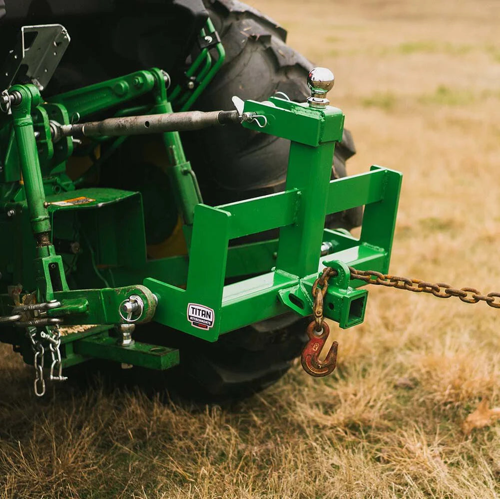 Standard Series 3 Point Tractor Drawbar with Suitcase Weight Brackets | Charcoal - view 3