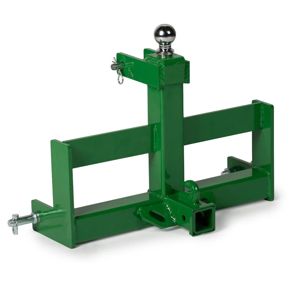 Standard Series 3 Point Tractor Drawbar with Suitcase Weight Brackets | Green - view 1