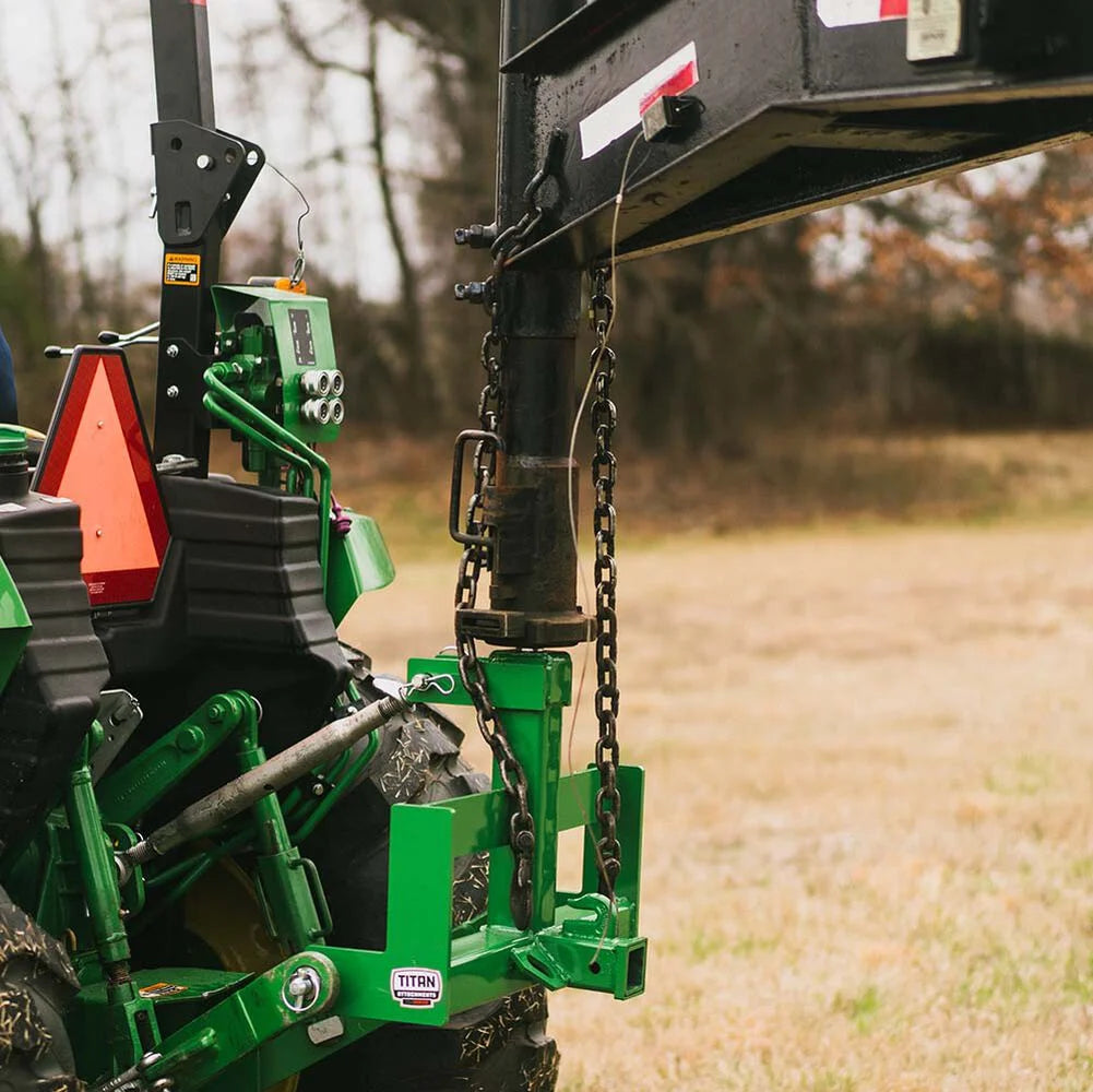 Standard Series 3 Point Tractor Drawbar with Suitcase Weight Brackets | Green - view 14