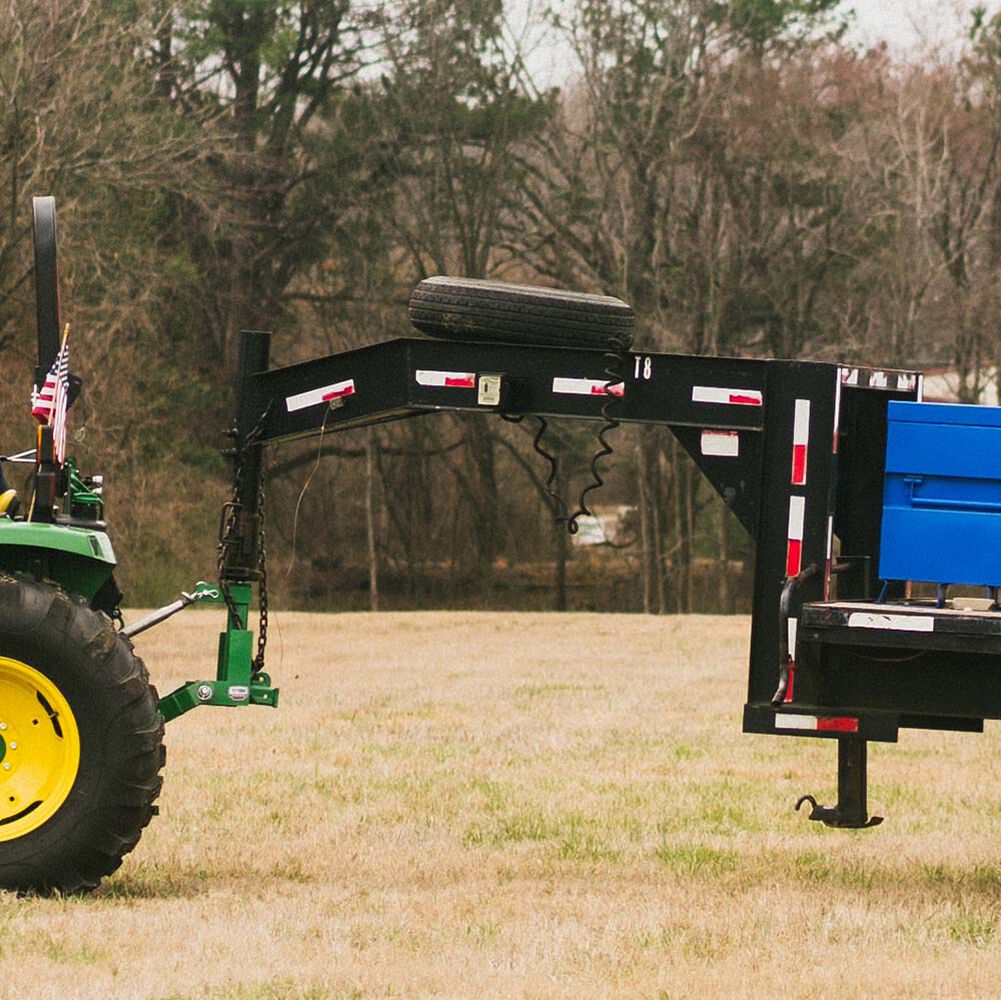 Standard Series 3 Point Tractor Drawbar with Suitcase Weight Brackets | Green - view 6