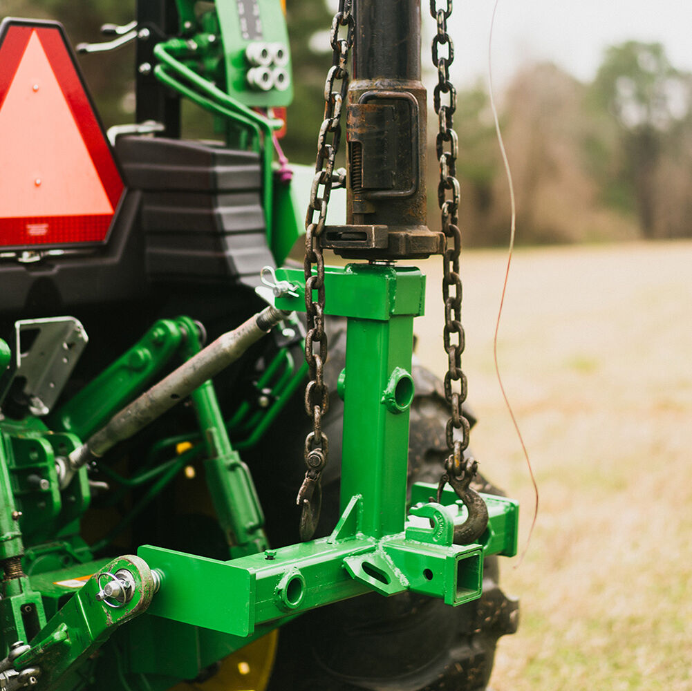 Standard Series 3 Point Gooseneck Trailer Hitch and Hay Bale Attachment | Charcoal / Frame Only - view 8