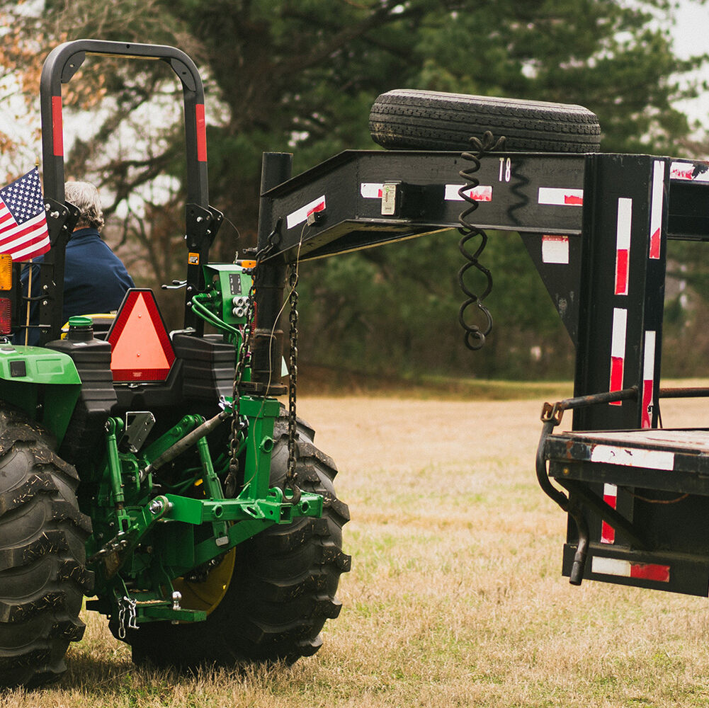 Standard Series 3 Point Gooseneck Trailer Hitch and Hay Bale Attachment | Charcoal / Frame Only - view 9