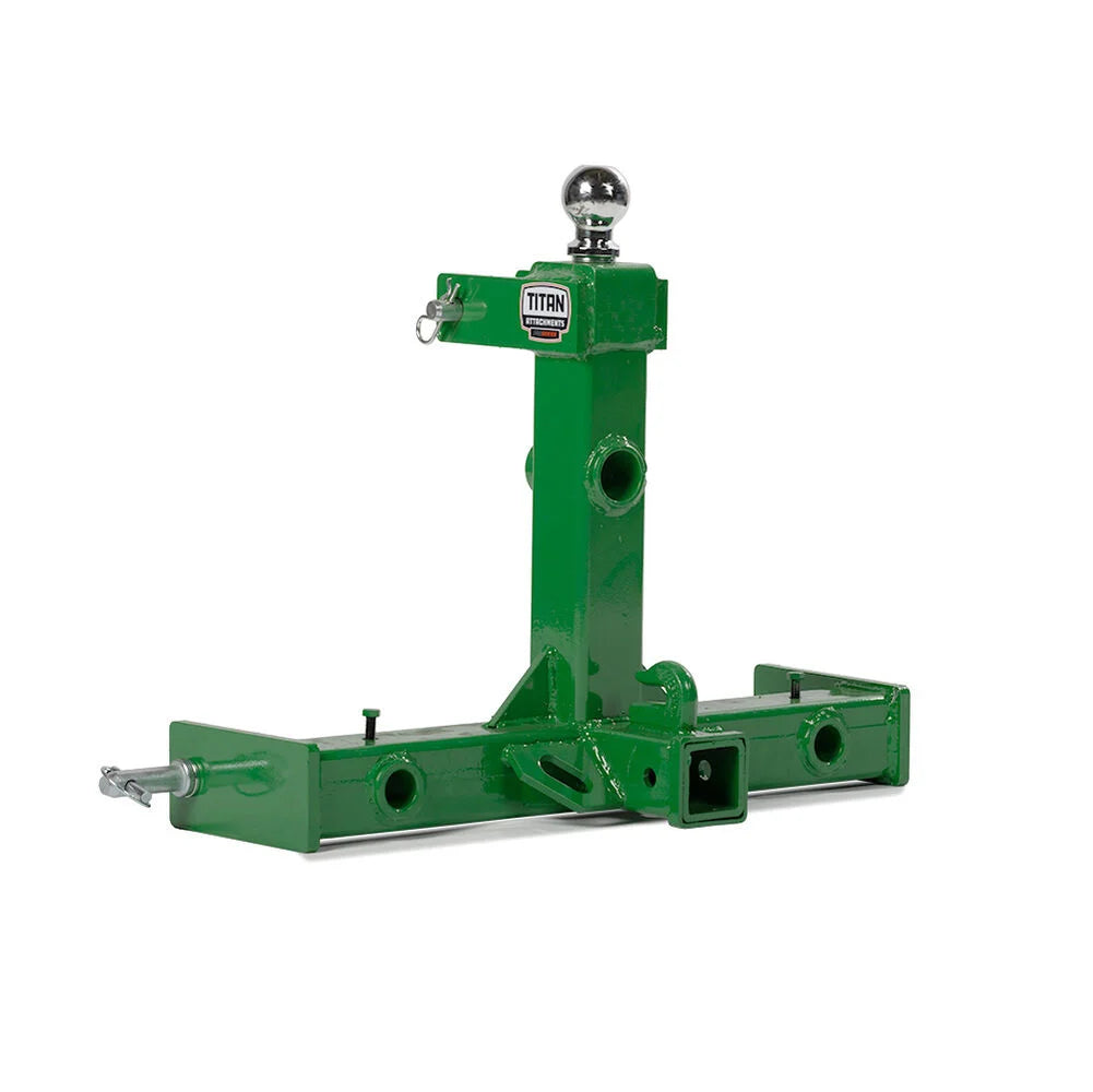 Standard Series 3 Point Gooseneck Trailer Hitch and Hay Bale Attachment | Green / Frame Only - view 51