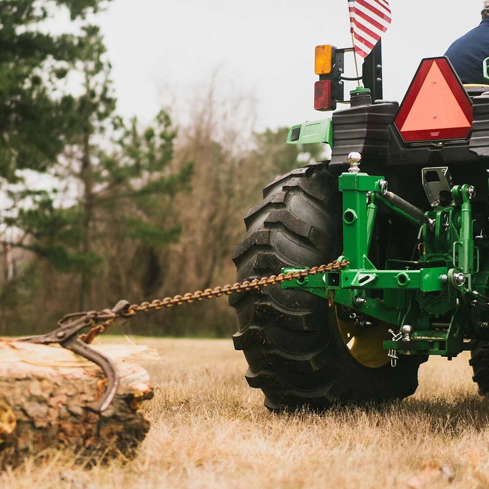 Standard Series 3 Point Gooseneck Trailer Hitch and Hay Bale Attachment | Green / Frame Only - view 4