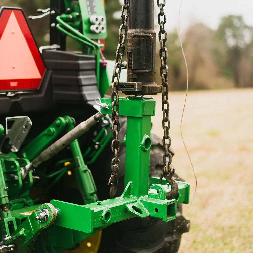 Standard Series 3 Point Gooseneck Trailer Hitch and Hay Bale Attachment | Green / Frame Only - view 58