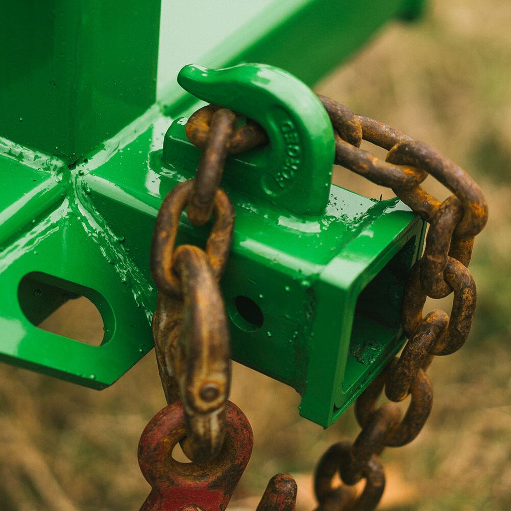 Standard Series 3 Point Gooseneck Trailer Hitch and Hay Bale Attachment | Charcoal / Frame + 32" Spear - view 18