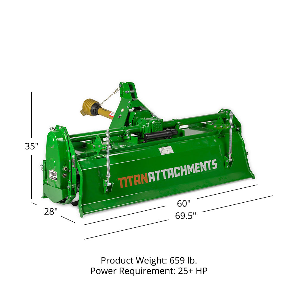 3 Point Rotary Tiller 60" | Green / 60" - view 61