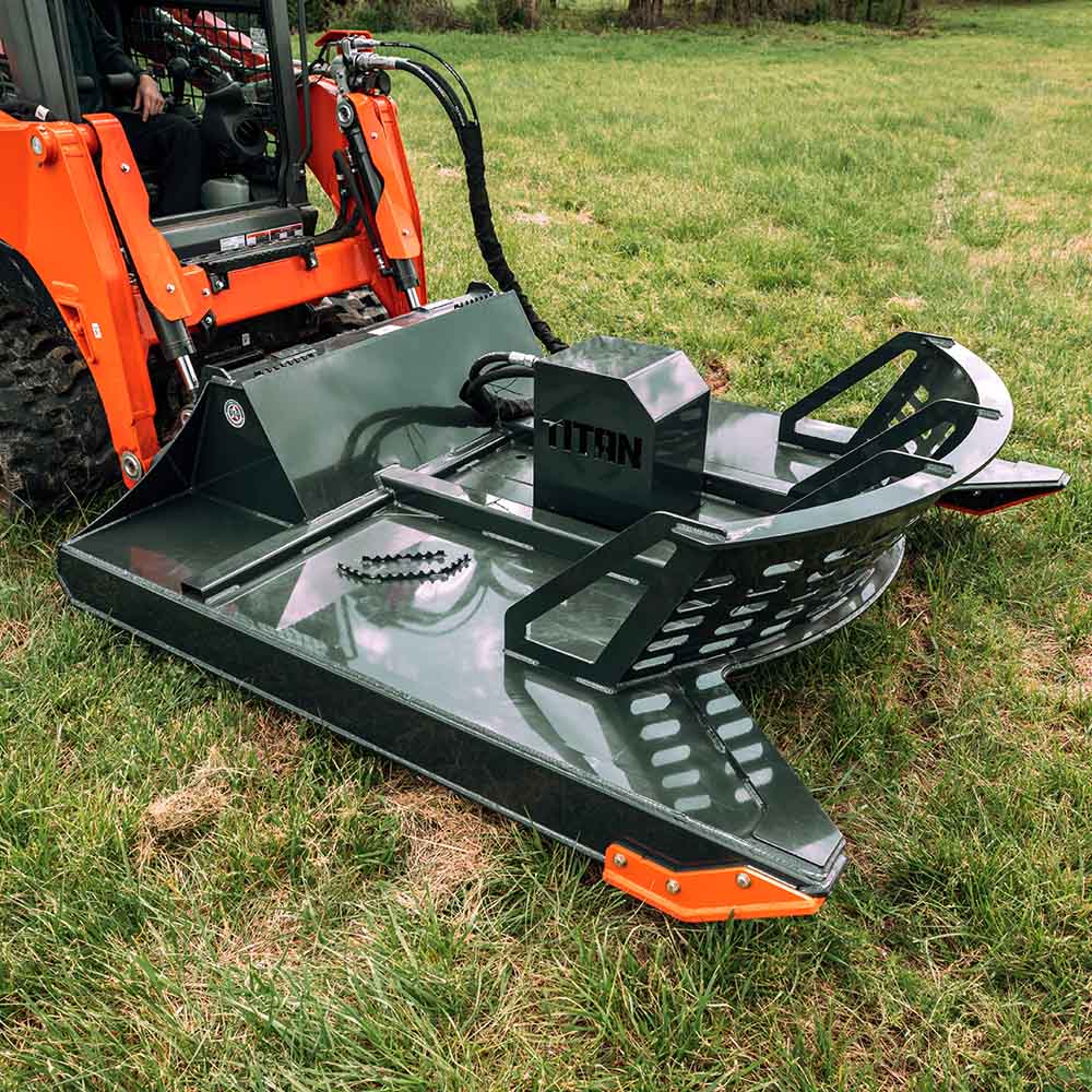 USA Made Rotary Skid Steer Brush Cutter | Titan Attachments