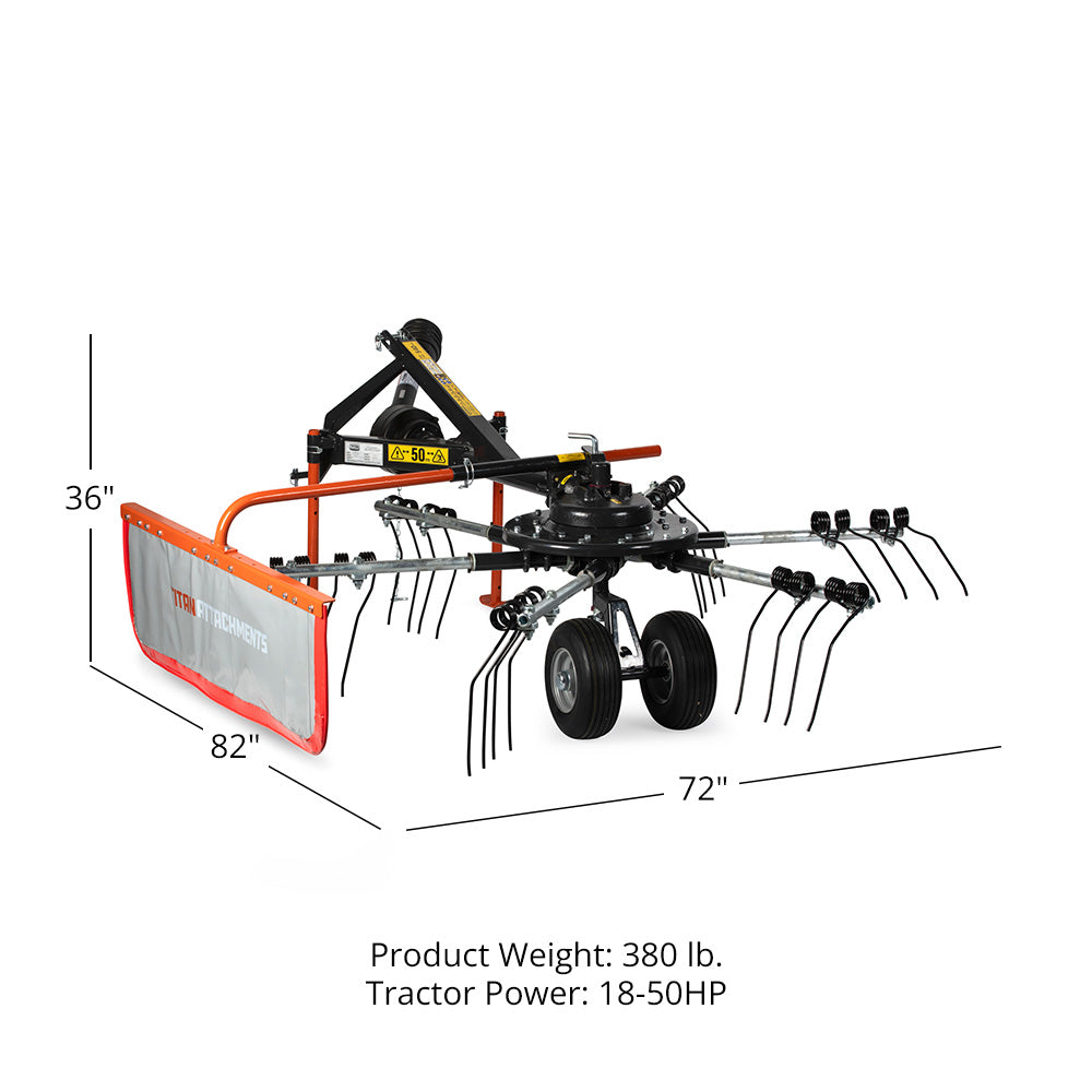 3 Point 8 FT Rotary Rake