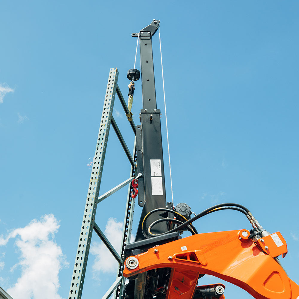 Adjustable Skid Steer Crane Jib | Jib with Winch