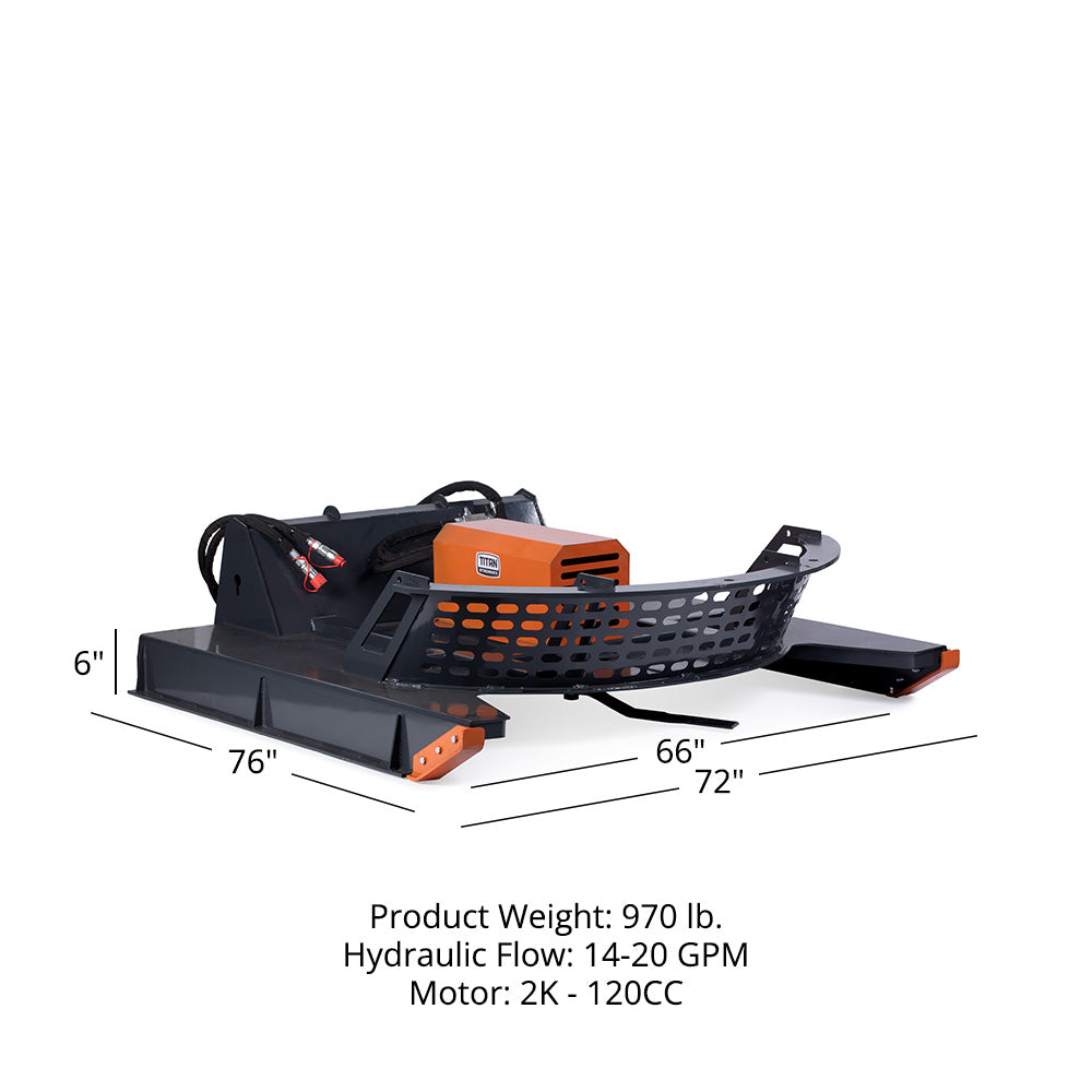 66" Economy Series Skid Steer Brush Cutter - view 12